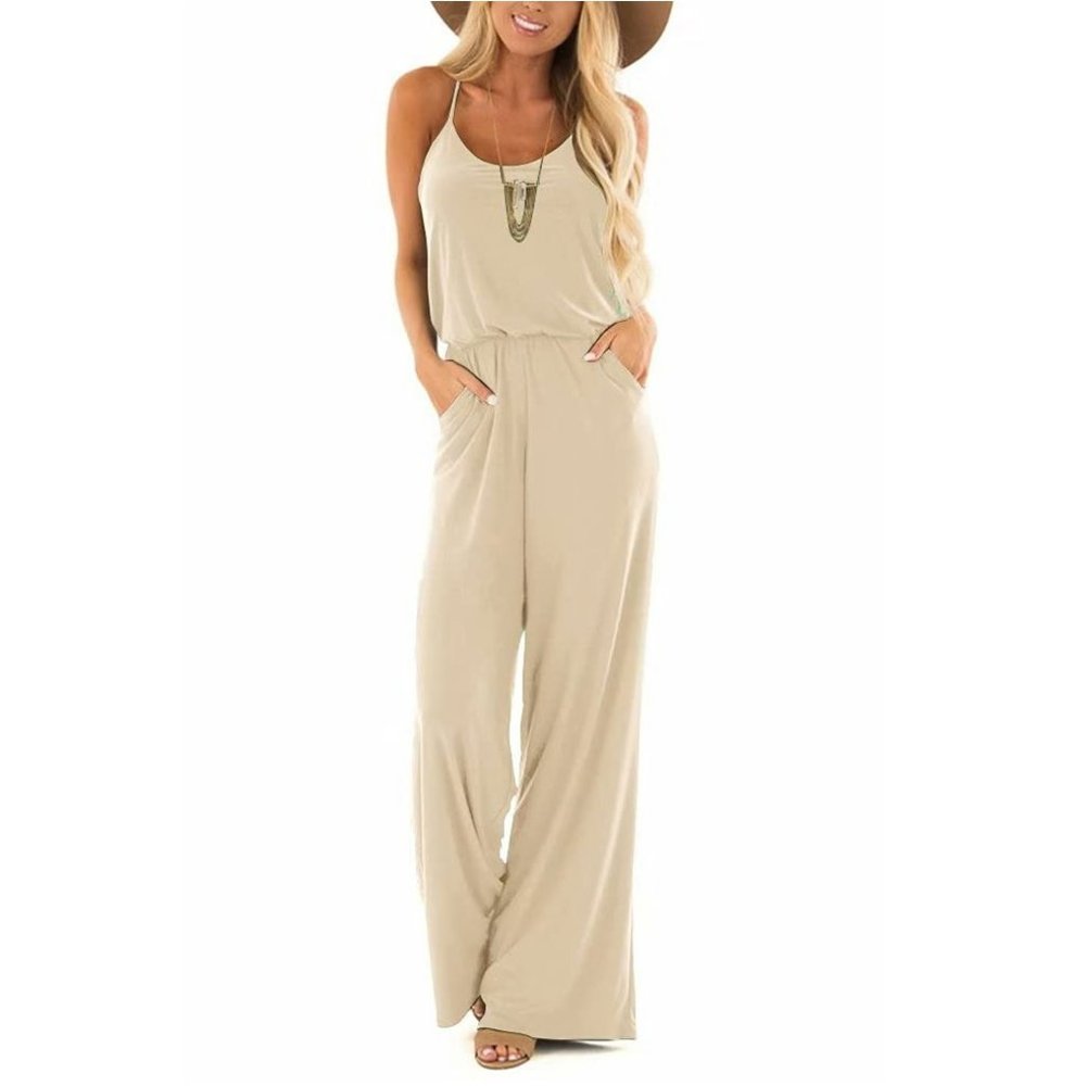Elegant Beige Jumpsuit